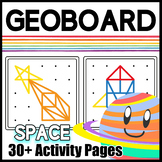 Geoboard Task Cards & Activity Mats: Space