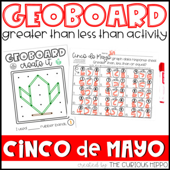 Preview of Greater than less than activity for Cinco de Mayo Freebie
