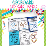Geoboard Task Cards Kindergarten Shapes Hands On Math Acti