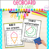 Geoboard Task Cards - Hands on Math - Summer Activities