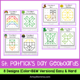 Geoboard Task Cards for St. Patrick's Day