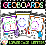 Geoboard Templates: Alphabet Lowercase