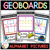 Geoboard Templates: Alphabet Pictures