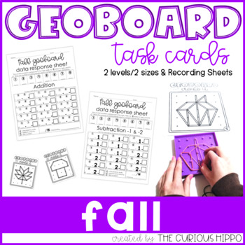 Preview of Addition and Subtraction Task Cards - Fall