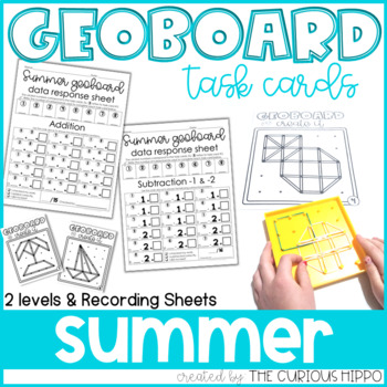 Preview of Addition and Subtraction Task Cards - Summer