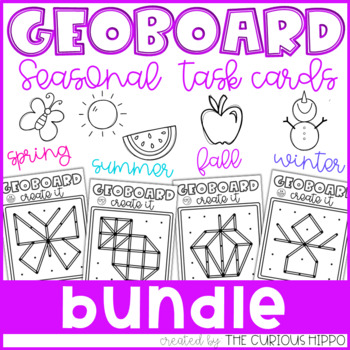 Preview of Addition & Subtraction Task Cards Seasonal Bundle