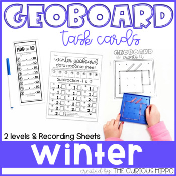 Preview of Addition and Subtraction Task Cards - Winter