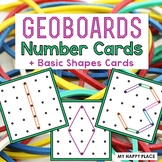 Geoboards Numbers and Shapes Task Cards - Fine Motor Math 