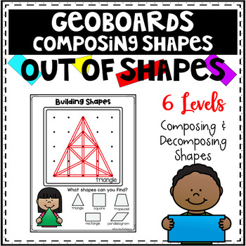 Preview of Geoboards Shapes Activity Puzzle Mats ~  Making Shapes out of Shapes