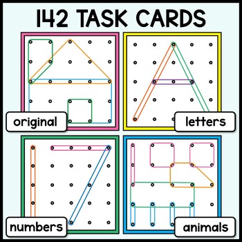 Geoboard Task Cards and Recording Sheet (teacher made)