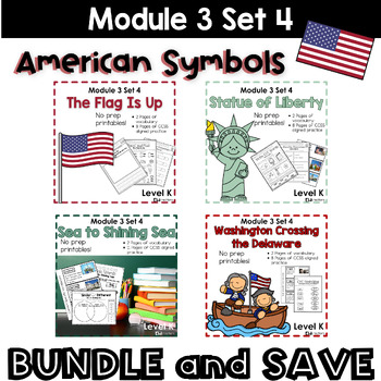 Preview of Geode - Level K - Module 3 SET 4 American Symbols - BUNDLE