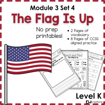 Preview of Geode - Level K - Module 3 SET 4 - The Flag Is Up - Kinder Guided Reading