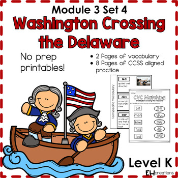 Preview of Geodes® - Level K - Washington Crossing the Delaware - Guided Reading Printables