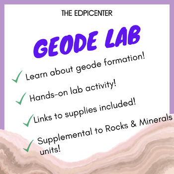 Preview of Geode Science Lab