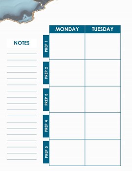 Geode Teacher Planner by The Chartreuse Classroom | TpT