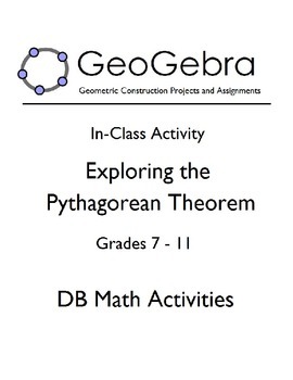 Preview of Geogebra Activity - Exploring the Pythagorean Theorem