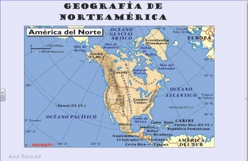 Preview of Geografia de America del Norte -North America