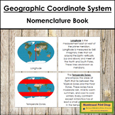 Geographic Coordinate System Book - Montessori Nomenclature