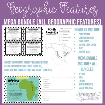 Preview of Geographic Features MEGA Bundle