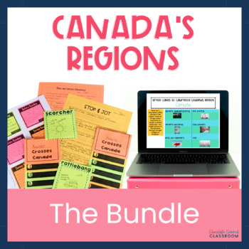 Preview of Geographic Regions of Canada Bundle | Physical Regions of Canada Activities