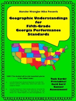 Preview of Geographic Understandings for the Fifth-Grade Georgia Performance Standards