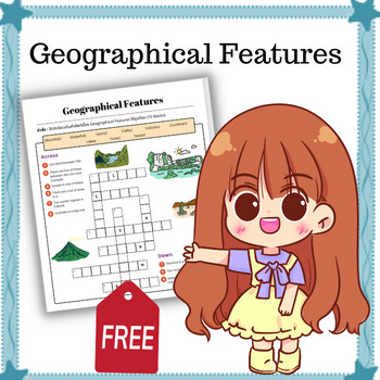 Preview of Geographical Features of Earth - Crossword worksheet