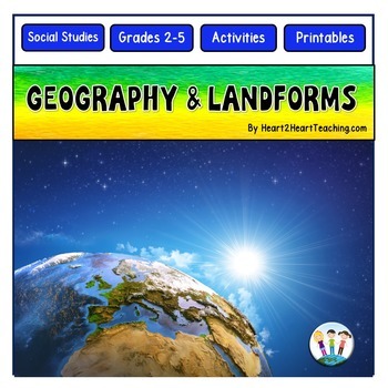 Preview of Geography Activities | 12 Major Landforms and Bodies of Water | Reading Passages