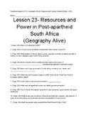 TCI Geography Alive! (Regions and People): Lesson 23 Follo