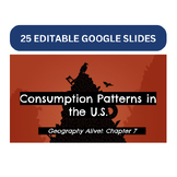Geography Alive! TCI Chapter 7 Slides: Consumption Pattern