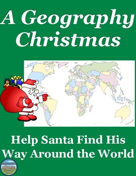 geography around the world christmas map activity