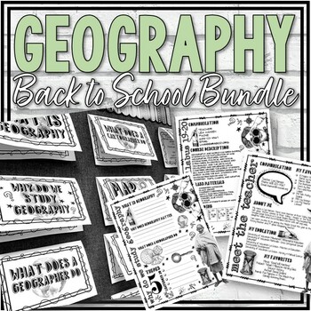 Preview of Geography Back to School Bundle