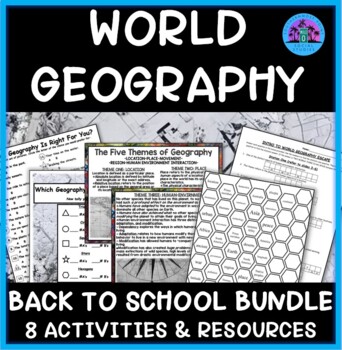 Preview of Geography Back to School Bundle