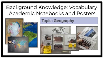 Preview of Geography: Background Knowledge and Vocabulary Posters