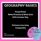 Geography Basics - Power Point & Quiz