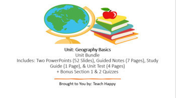 Preview of Geography Basics Unit Bundle