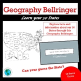 Geography Bellringer (U.S. States & Map Skills)