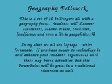 Geography Bellwork / Bellringer