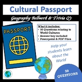 Geography Bellwork & Trivia Questions - World Cultures Q's