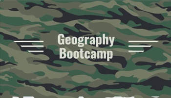 Preview of Geography Bootcamp!