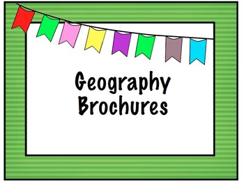 geography brochure project