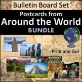 Geography Bulletin Board BUNDLE - Postcards from Around the World