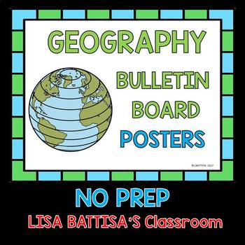 Preview of Geography Bulletin Board Set 2