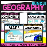 Intro To Geography Activities: 7 Continents, Maps, Landfor