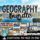Geography Bundle– Map Skills, Landforms & Bodies of Water,