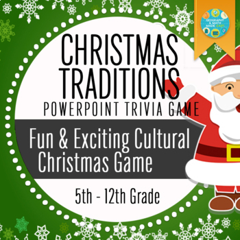 Preview of Geography: Christmas Around the World - Traditions Trivia PowerPoint Game