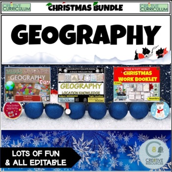 Preview of Geography Christmas Bundle