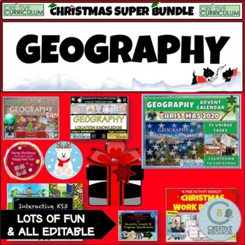 Preview of Geography  Christmas Bundle