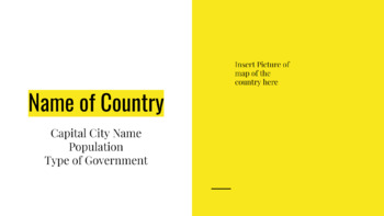 Preview of Geography Country Presentation Template
