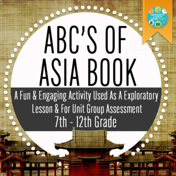 Preview of Geography, Create an ABC Asia Book