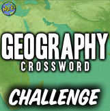 Geography Crossword Activity 30 Clue Puzzle Geography, Lan